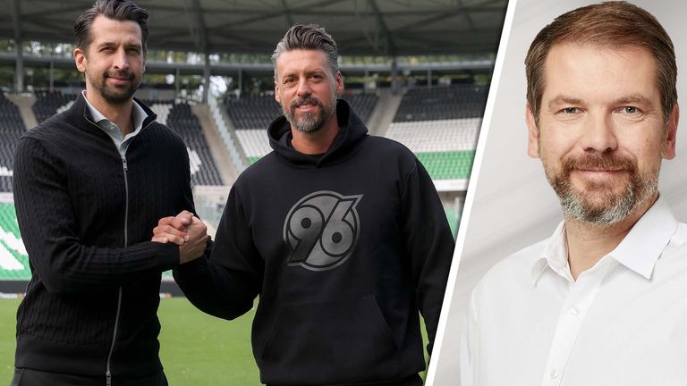 Sportchef Jonas Boldt (l.) und Trainer Sandro Wagner stehen bei Hannover 96 in der Kritik. 