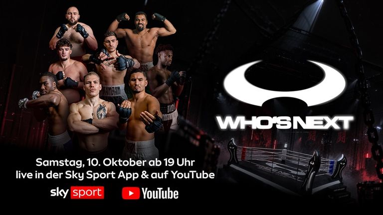 WHO’S NEXT?! im kostenlosen Livestream: Das neue Box-Event startet am 10. Oktober 2026 live auf Sky Sport.