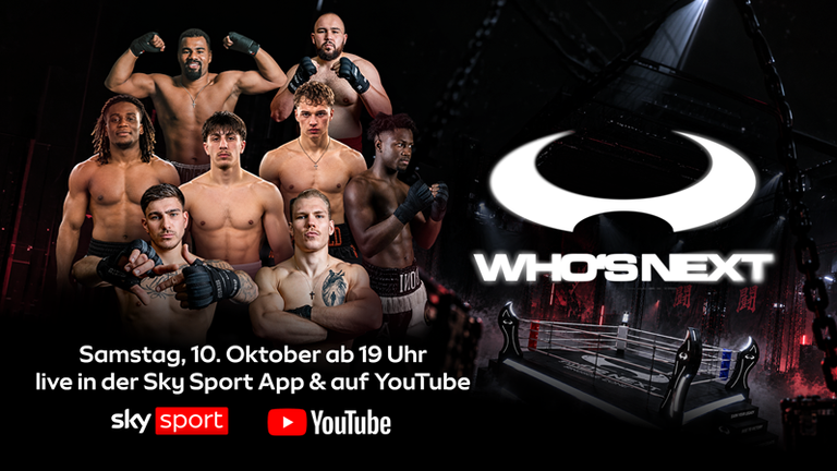 WHO’S NEXT?! im kostenlosen Livestream: Das neue Box-Event startet am 10. Oktober 2026 live auf Sky Sport.