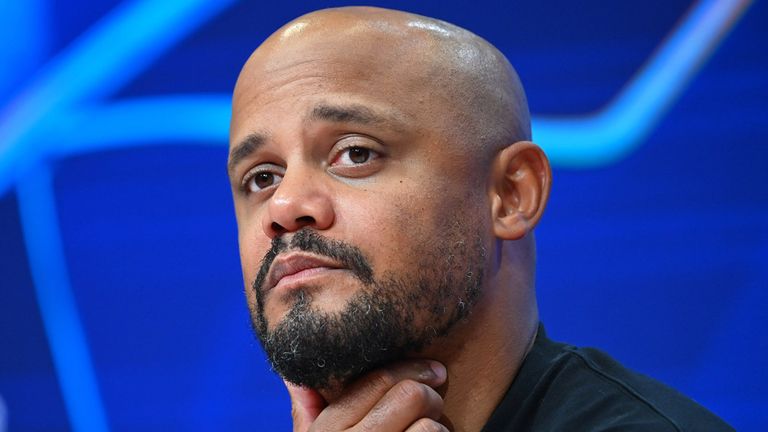 Bayern-Trainer Vincent Kompany nach dem Remis in der Champions League gegen den FC Arsenal.