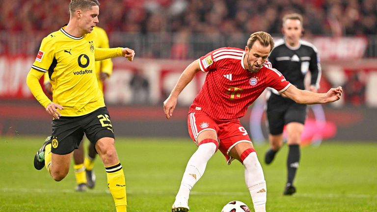 FC Bayern München gegen Borussia Dortmund.