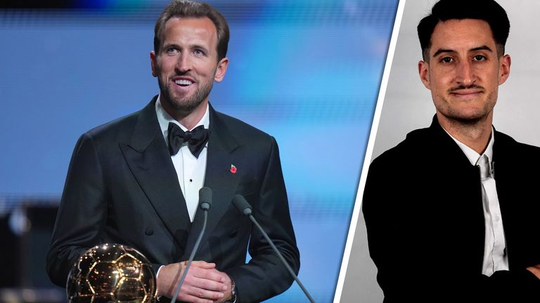 Sky Sport Reporter Kerry Hau kommentiert den Ballon d'Or-Triumph von Harry Kane.