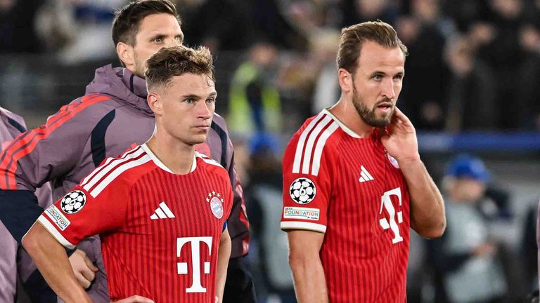 Joshua Kimmich (l.) und Harry Kane fahren nur mit einem Zähler zurück nach München.