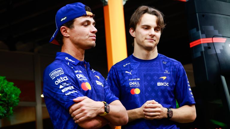 Lando Norris räumte im Sprint seinen Teamkollegen Oscar Piastri ab.