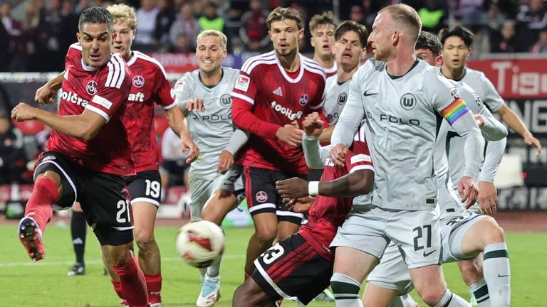Nürnberg und Wolfsburg trennen sich 4:4