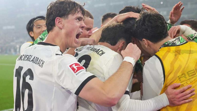 Philipp Sander (l.) traf in den letzten beiden Derbys gegen Köln für Borussia Mönchengladbach.