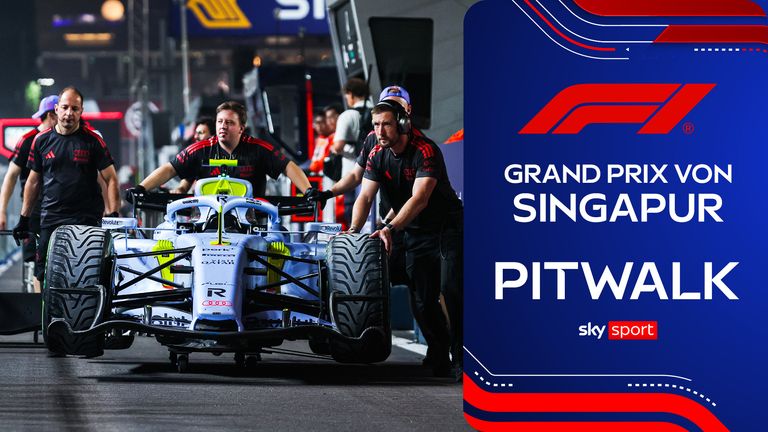 Der Pitlane-Walk zum Großen Preis von Singapur | Formel 1