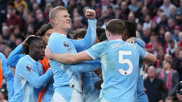 Haaland und die Sky Blues feierten den souveränen 3:0-Auswärtssieg gegen Liverpool. Am Samstag, den 17.10., geht es zuhause gegen Ipswich