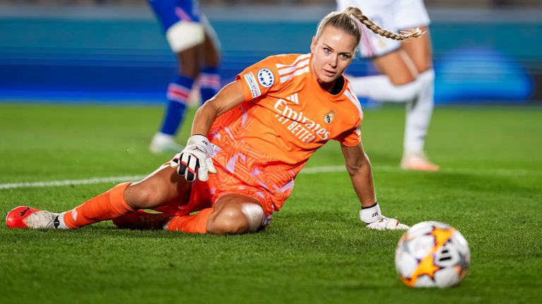 Merle Frohms steht bei Real Madrid zwischen den Pfosten.