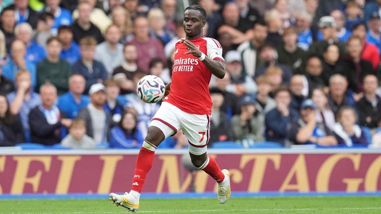 PLATZ 8: Bukayo Saka (FC Arsenal): 134,8 Mio. € | -4,9 Mio. € Verlust