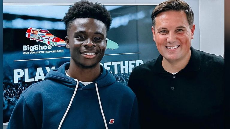 Bukayo Saka wurde eine große Ehre zuteil.