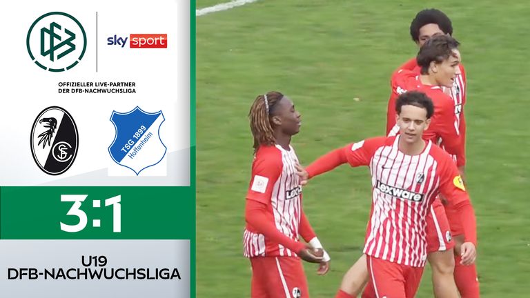 U19-Bundesliga: SC Freiburg - TSF Hoffenheim - die Highlights | Fußball