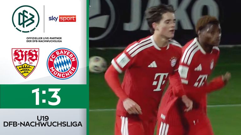 U19-Bundesliga: VfB Stuttgart - FC Bayern - die Highlights | Fußball