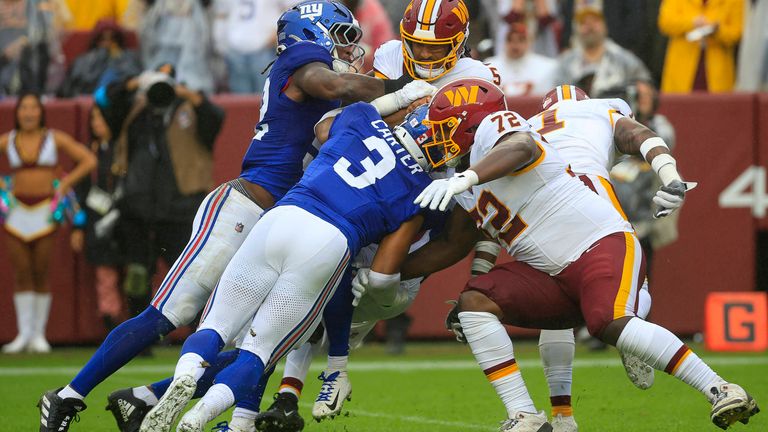 Die Washington Commanders und die New York Giants werfen den Sieg weg.