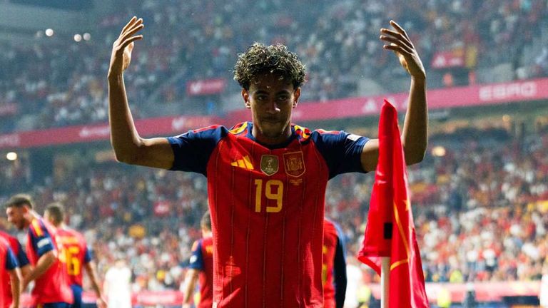 Lamine Yamal hat den Grundstein für den Sieg der Spanier in der Nations League gelegt.